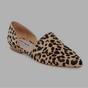 Steve Madden Leopard Calf Hair Loafers